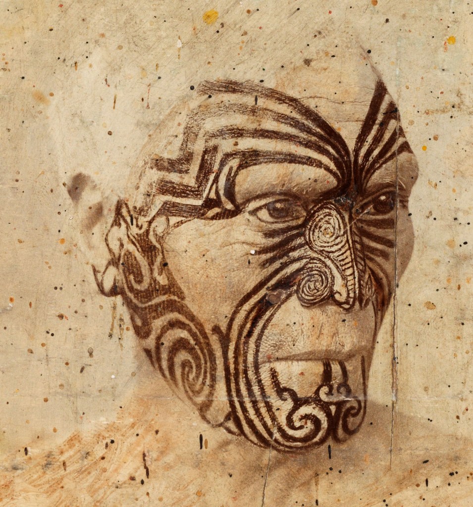 Augustus "Gus" Wagner (American, 1872-1941) "As seen by Gus" from 'Pages from "Souvenirs of the Travels and Experiences of the Original Gus Wagner, Globe Trotter & Tattoo Artist" scrapbook' c. 1897-1941 (detail)