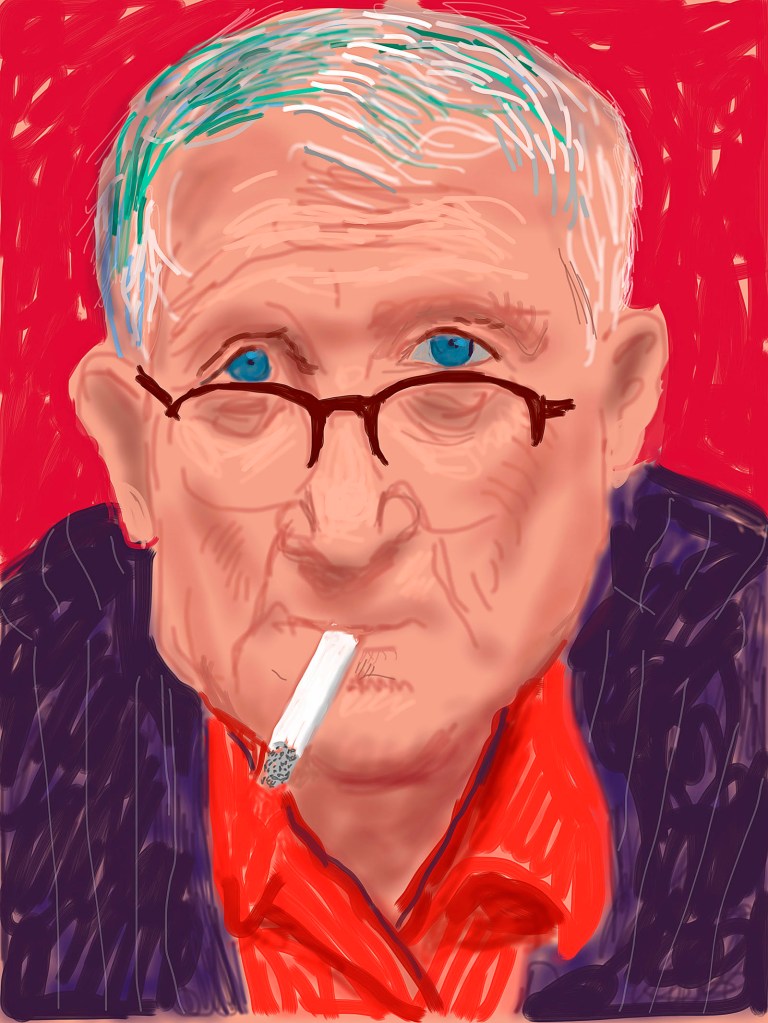 David Hockney (English, b. 1937) "Self Portrait, 20 March 2012" iPad Drawing