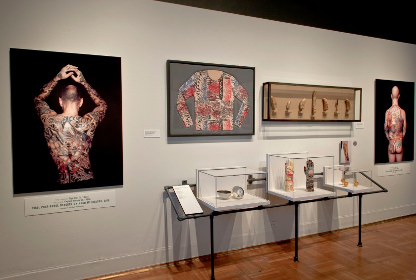Installation view of the exhibition 'Tattooed New York' at the New-York Historical Society, New York