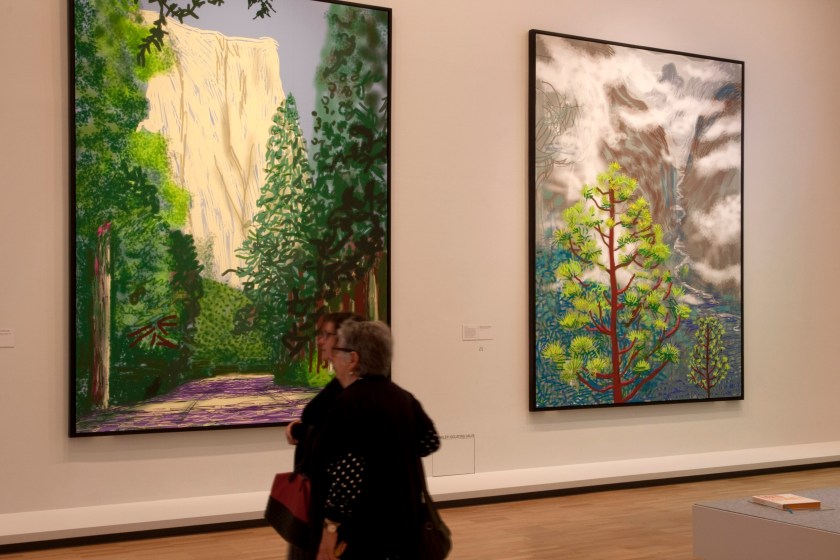 David Hockney (English 1937- ) 'Yosemite' series (installation view) 2011