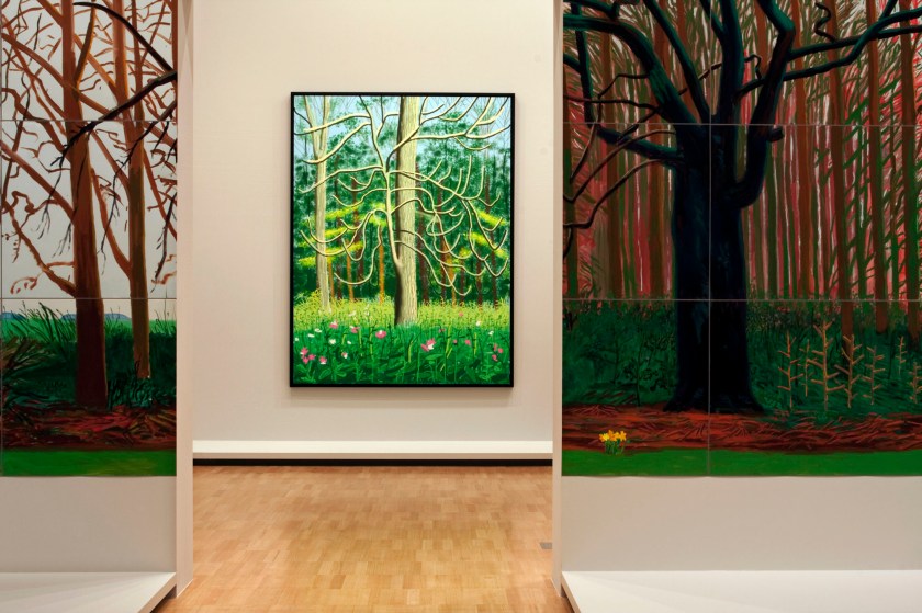 David Hockney (English 1937- ) 'The Arrival of Spring in Woldgate, East Yorkshire in 2011 (twenty eleven) - 4 May'