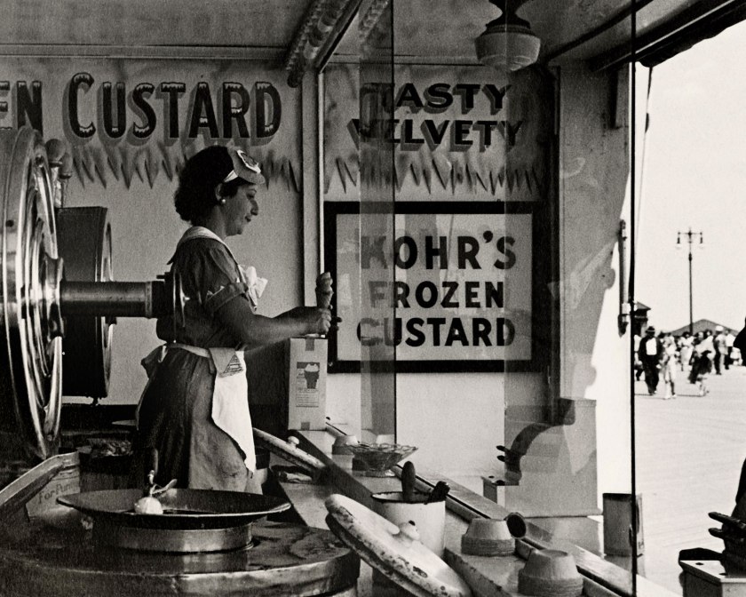 Lusha Nelson (Latvian-American, 1907-1938) 'Coney Island waitress at custard stand' 1935
