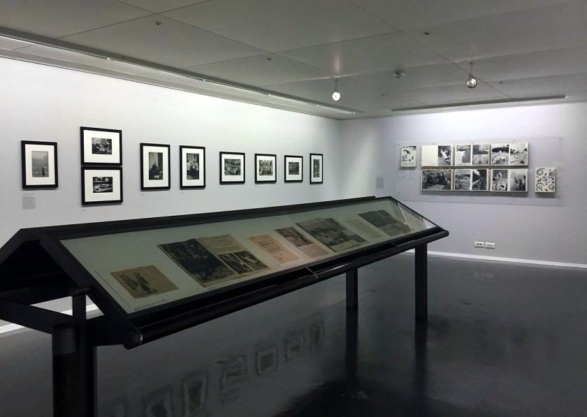 Installation views of the exhibition 'Images à la Sauvette' at the Fondation Henri Cartier-Bresson, Paris