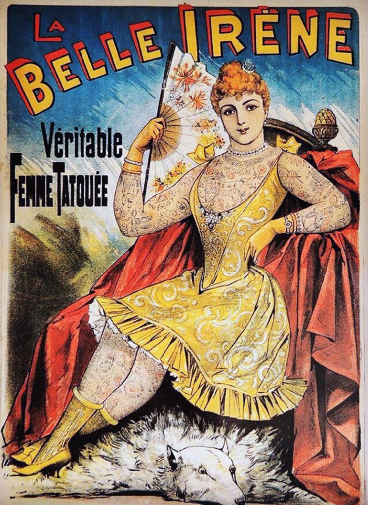 'La Belle Irene French postcard' 1890