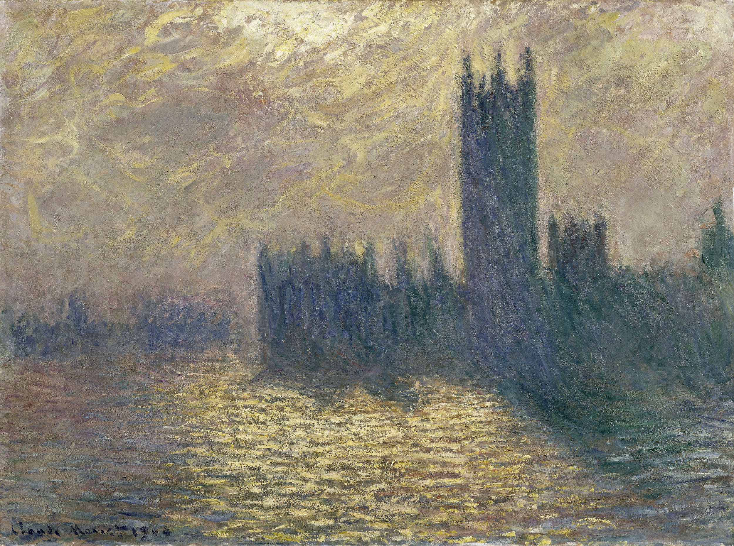 Claude Monet (French, 1840-1926) 'Houses of Parliament, Stormy Sky' 1904