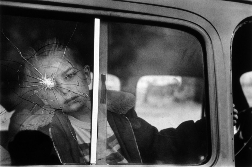 Elliott Erwitt (American, born France 1928) 'Cracked Glass with Boy, Colorado' 1955, printed 1980