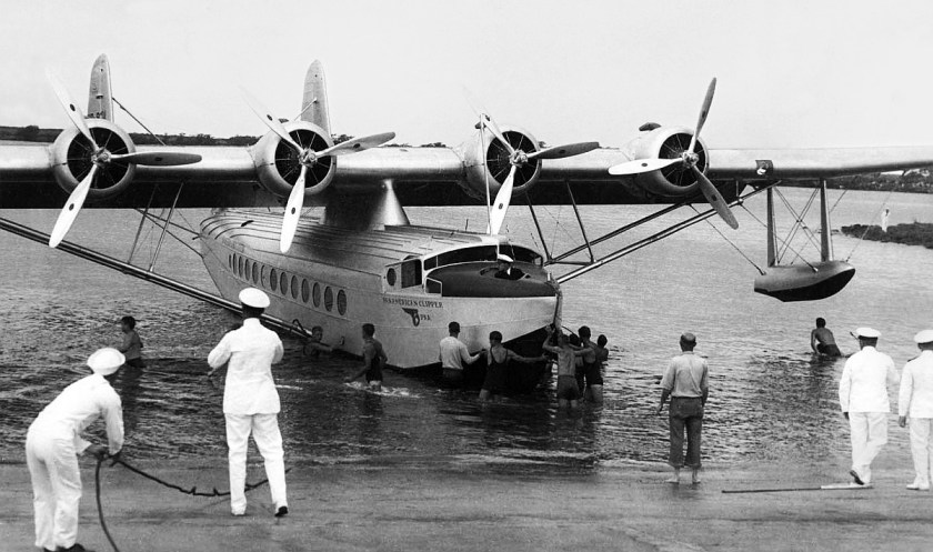 Igor Sikorsky's S-42 Pan Am Clipper landed in the 1930s