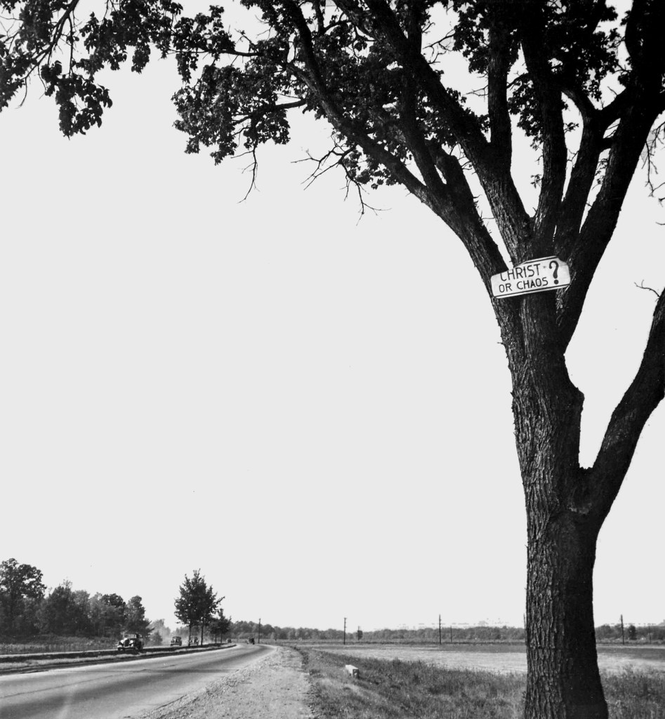 Walker Evans (American, 1903-1975) 'Christ or Chaos?' 1946