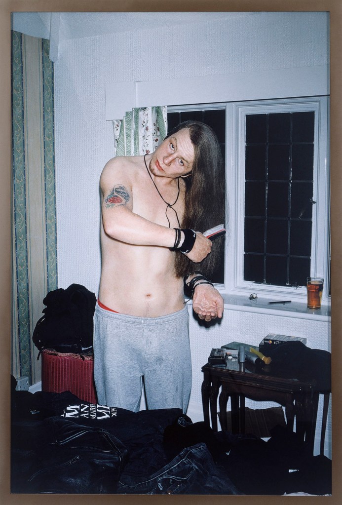 Gillian Wearing (English, b. 1963) 'Self-portrait as my brother Richard Wearing' 2003 from the exhibition 'Gillian Wearing and Claude Cahun: Behind the mask, another mask' at the National Portrait Gallery, London, March - May, 2017