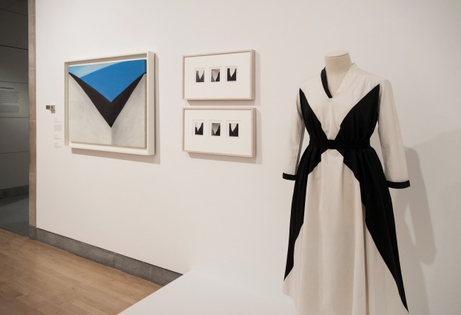 Installation view of the exhibition 'Georgia O'Keeffe: Living Modern' at the Brooklyn Museum, New York