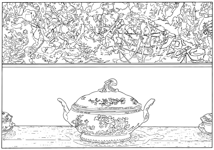 Louise Lawler. 'Pollock and Tureen (traced)' 1984/2013