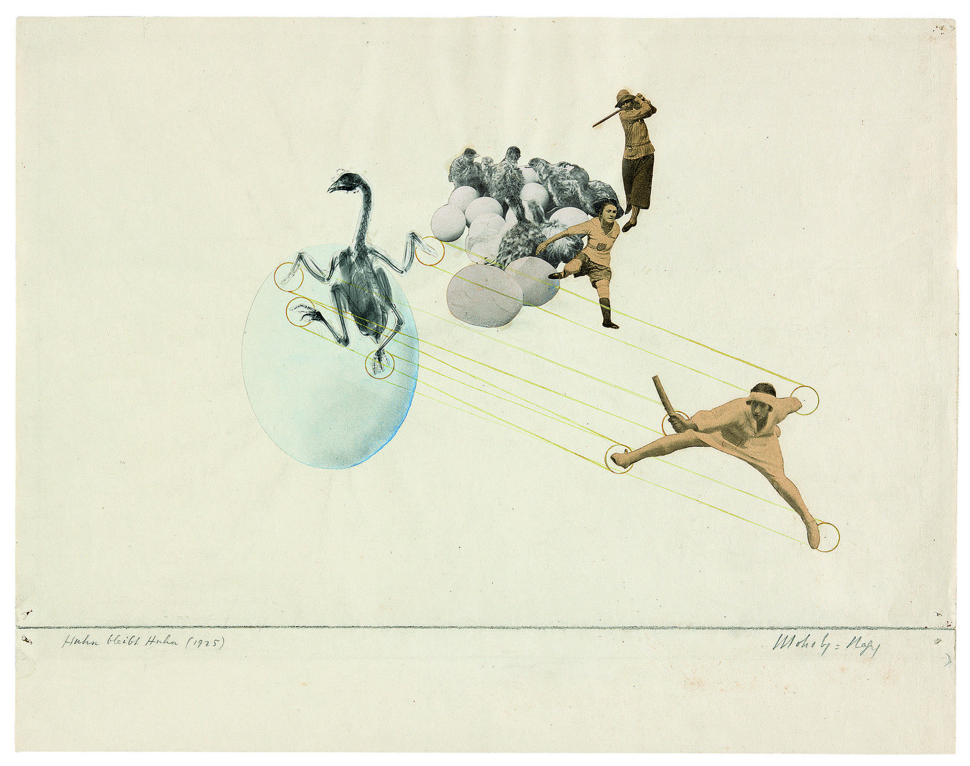 László Moholy-Nagy (Hungarian, 1895-1946) 'Once a Chicken, Always a Chicken' 1925