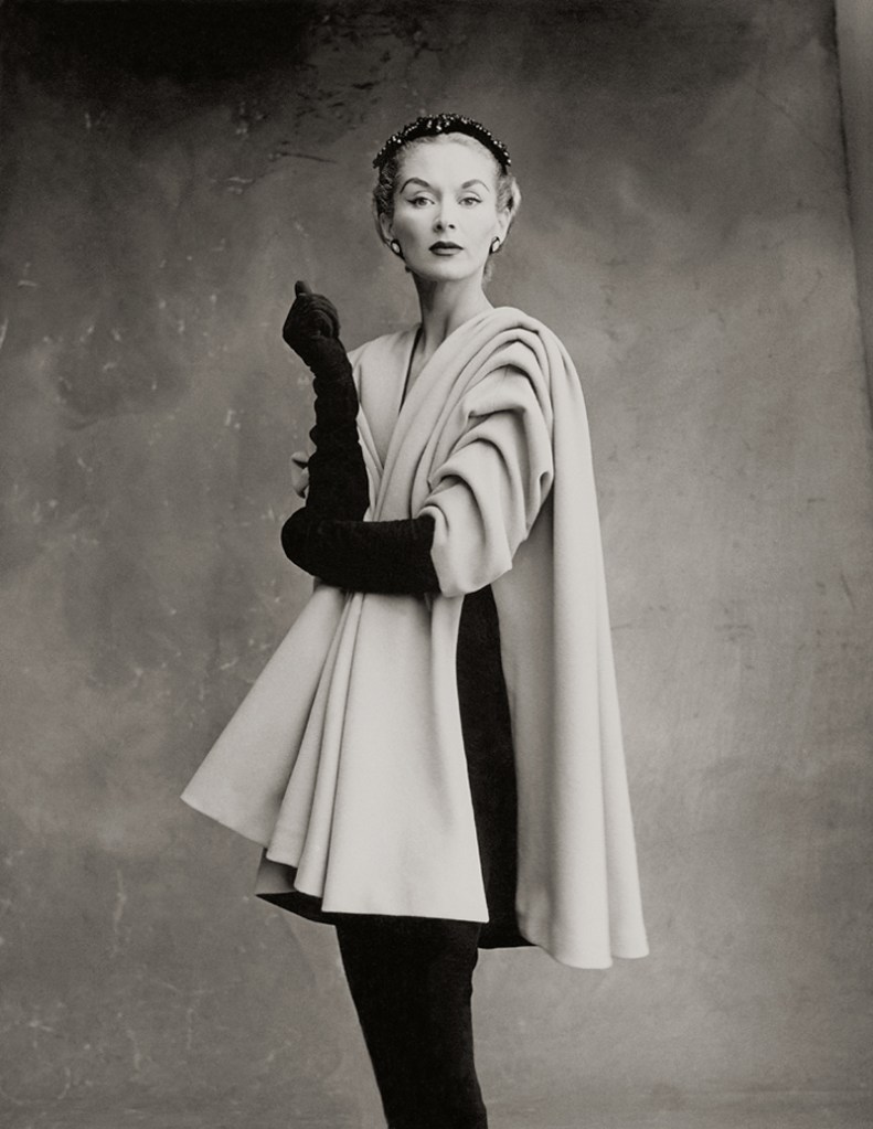 Irving Penn (American, Plainfield, New Jersey 1917-2009 New York) 'Balenciaga Mantle Coat (Lisa Fonssagrives-Penn), Paris' 1950, printed 1988