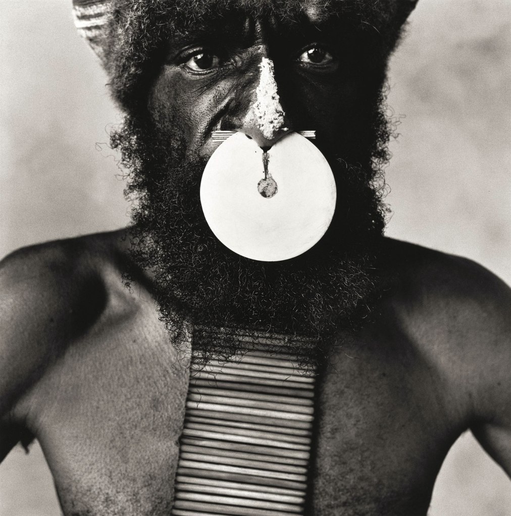 Irving Penn (American, Plainfield, New Jersey 1917-2009 New York) 'Tribesman with Nose Disc, New Guinea, 1970' 1970, printed 2002