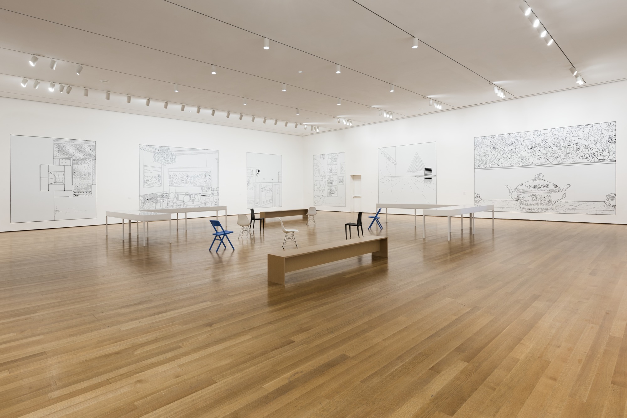 Installation view of 'Louise Lawler: WHY PICTURES NOW' at The Museum of Modern Art
