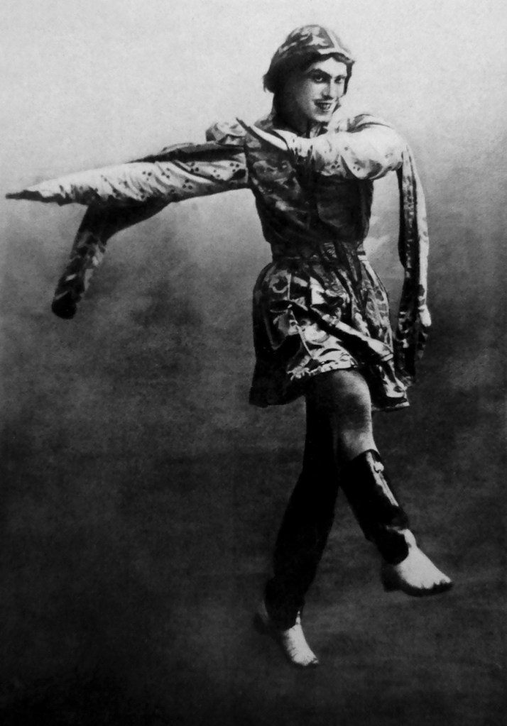 'Nijinski' Portrait cards Verlag Leiser, Berlin - Wilmersdorf c. 1928 from Der Kunstlerische Tanz Unserer Zeit [The Artistic Dance of Our Time] p. 29 Published 1928