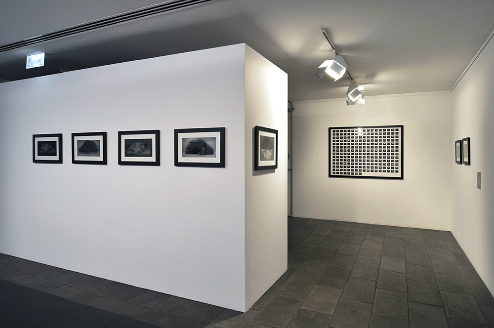 Installation view of the exhibition 'Under the sun Reimagining Max Dupain's 'Sunbaker'' at Monash Gallery of Art, Melbourne showing Khaled Sabsabi's '229' (2017)