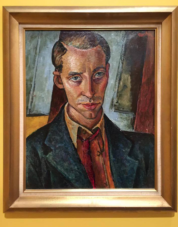 Installation view of Albert Tucker's 'Self-portrait' from the exhibition 'Brave New World: Australia 1930s' at NGVA