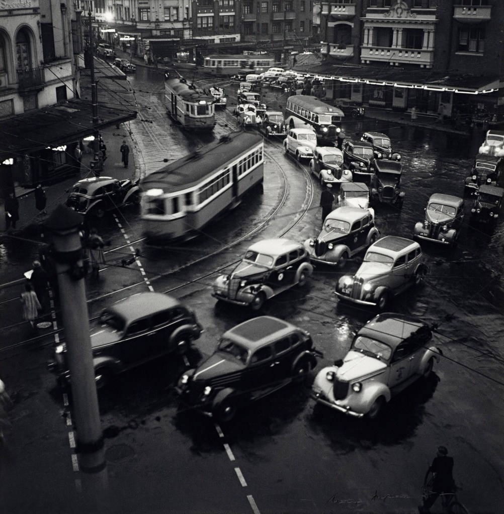 Max Dupain (Australia 1911-92) 'Rush hour in King's Cross' 1938, printed c. 1986