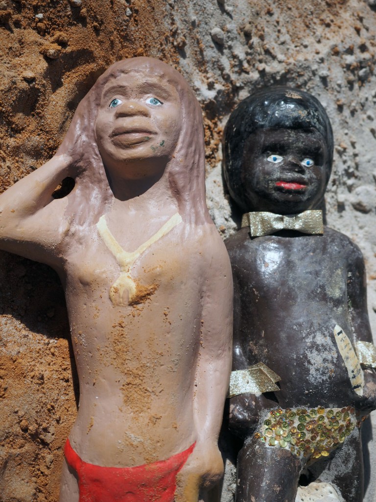 Destiny Deacon (Born 1957, Maryborough, Qld Lives and works Melbourne, Vic KuKu (Cape York) and Erub/Mer (Torres Strait) peoples) 'Sand minding' 2017