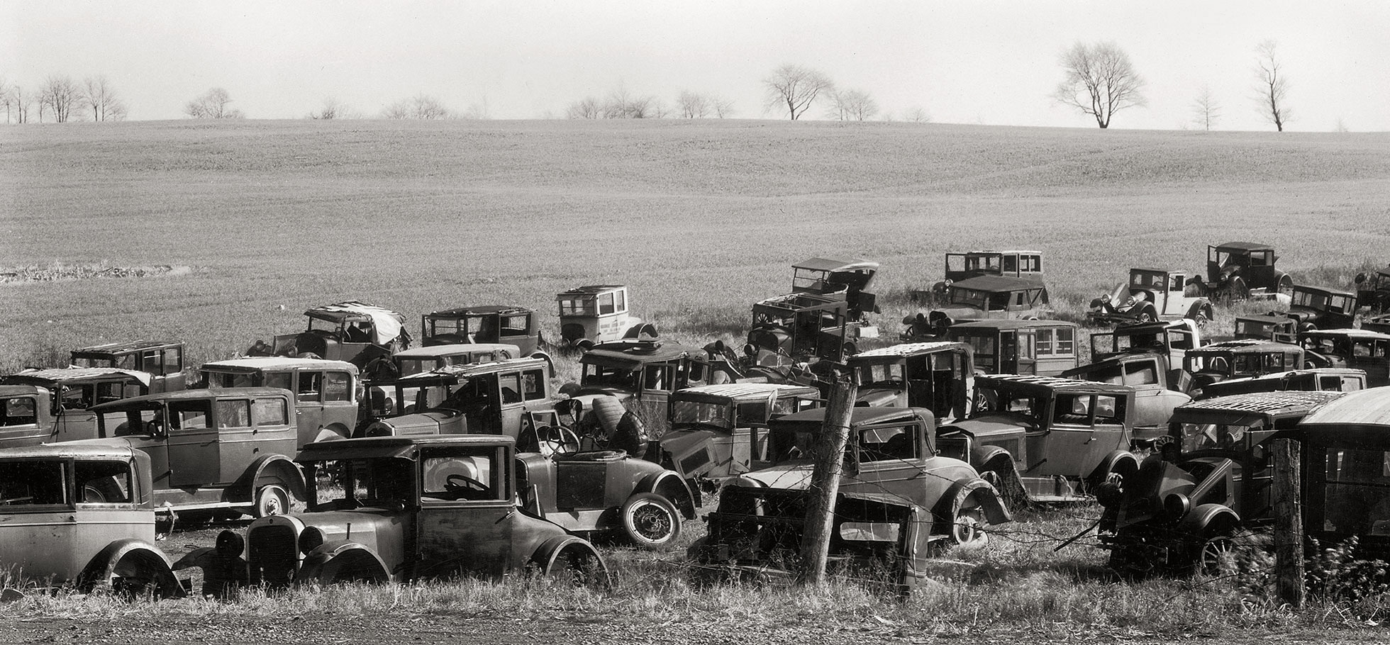 Walker Evans (American, 1903-1975) 'Joe's Auto Graveyard' 1936