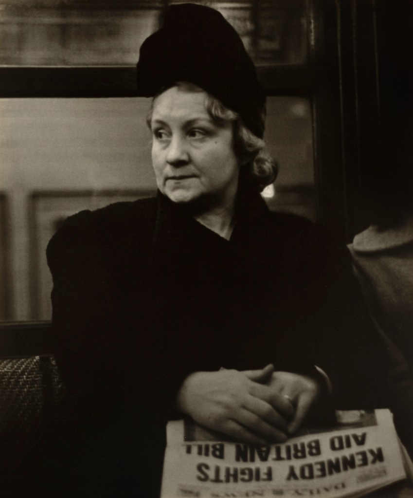 Walker Evans (American, 1903-1975) 'Subway Portrait' January 1941