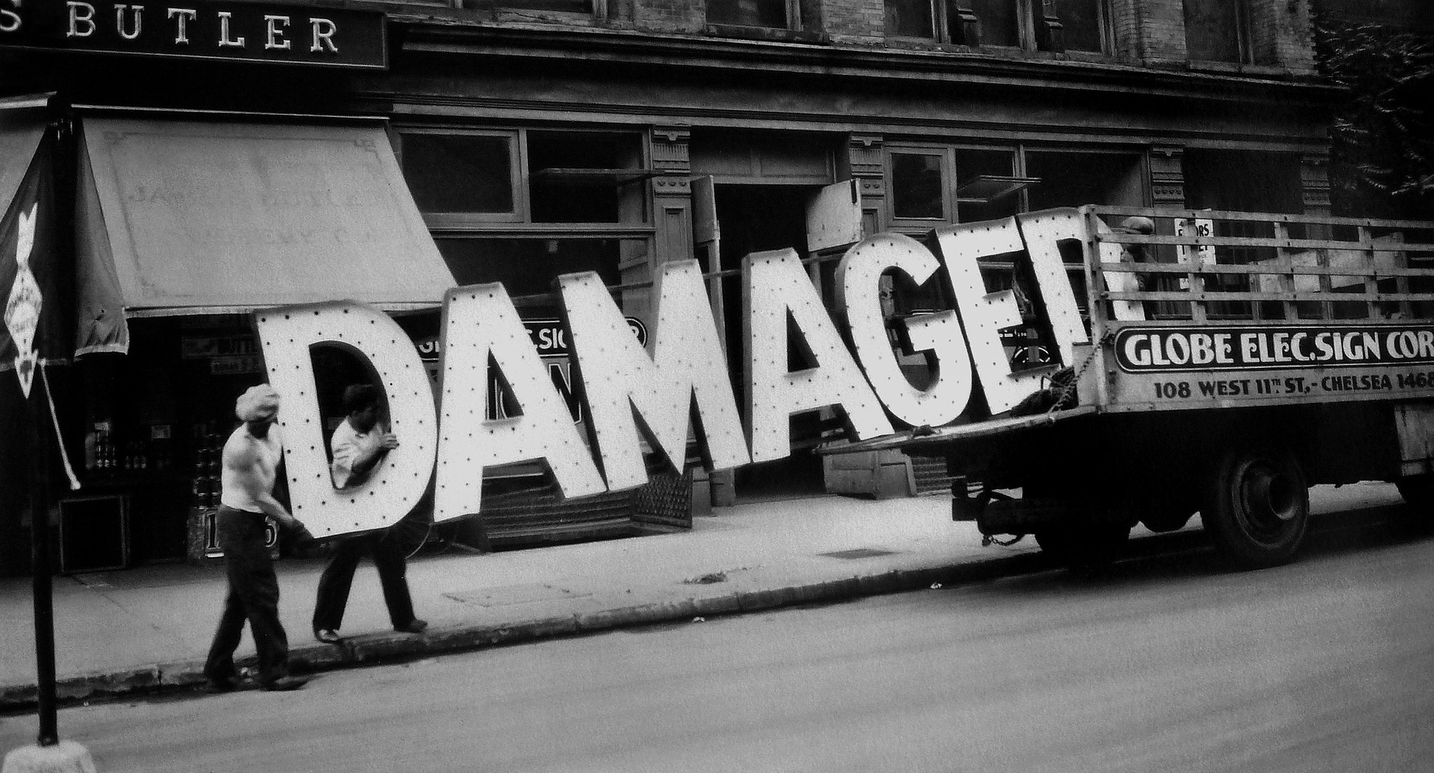 Walker Evans (American, 1903-1975) 'Truck and Sign' 1928-1930