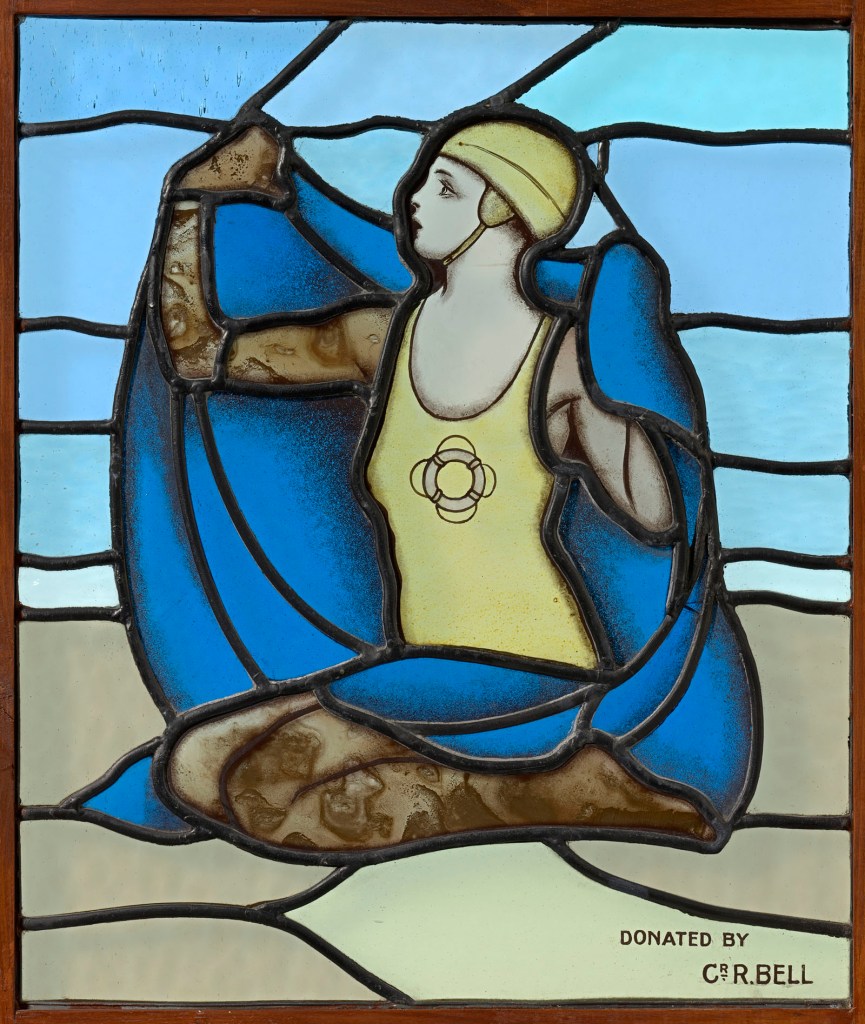 Unknown, Melbourne. 'Female lifesaver, window' c. 1935