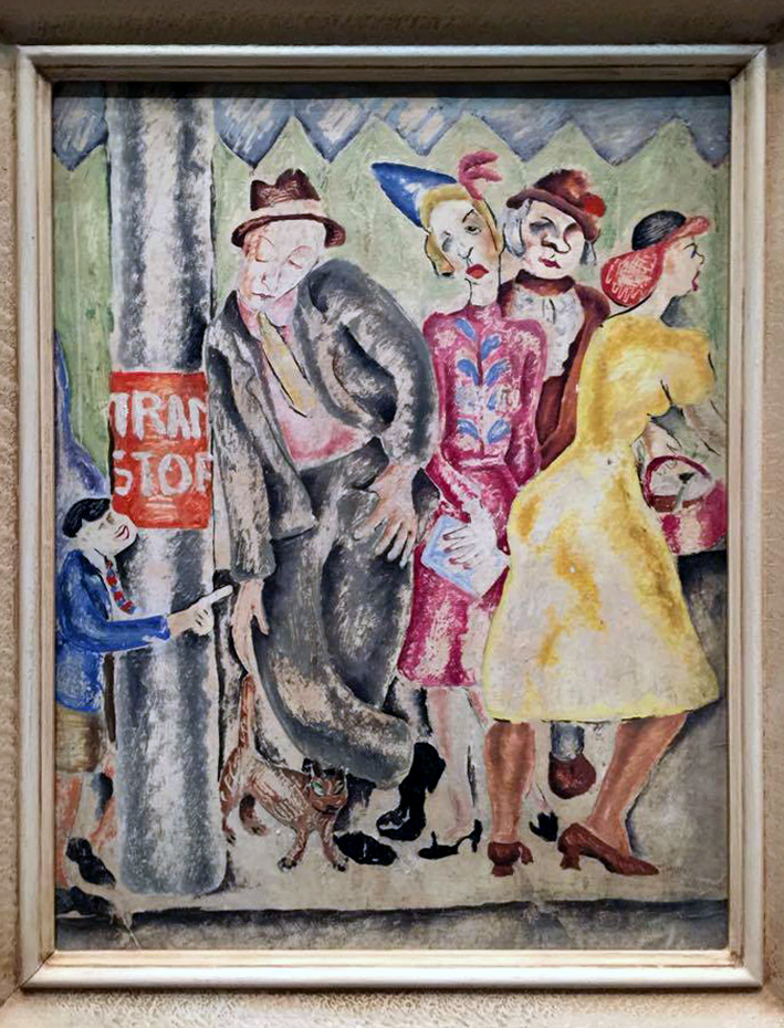 Yvonne Atkinson (Australia 1918-99) 'The tram stop' 1937