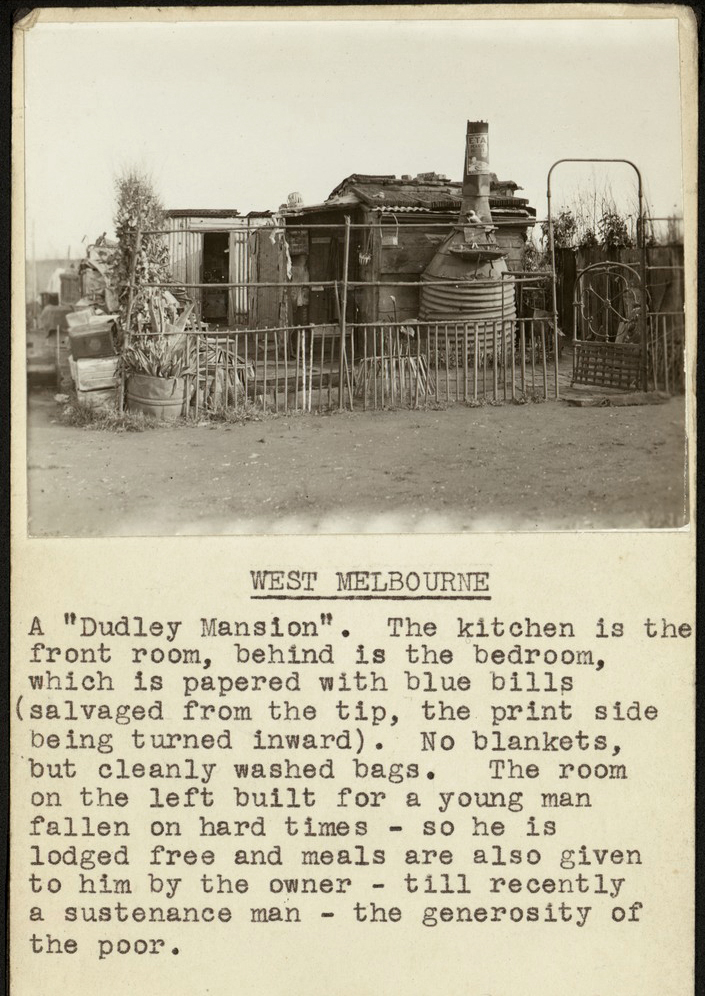 F. Oswald Barnett (Australian, 1883-1972) 'West Melbourne. A Dudley Mansion'