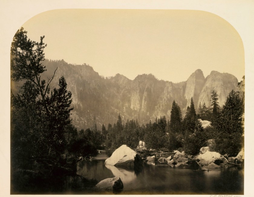 Carleton E. Watkins. 'Down the Valley, Yosemite' 1861