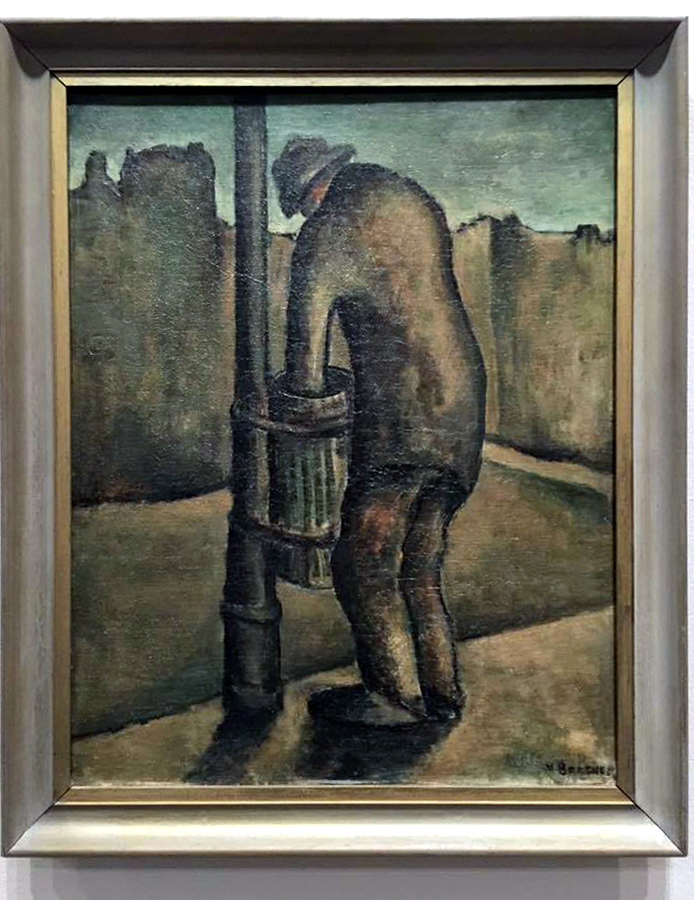 Installation view of Yosl Bergner's 'Citizen' from the exhibition 'Brave New World: Australia 1930s' at NGVA