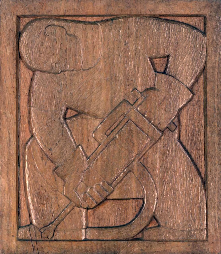 Margel Hinder (United States 1906-Australia 1995, Australia from 1934) 'Man with jackhammer' 1939