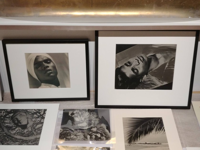 Installation of photographs for the exhibition