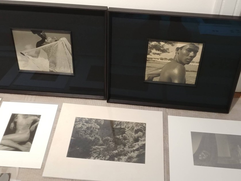 Installation of photographs for the exhibition