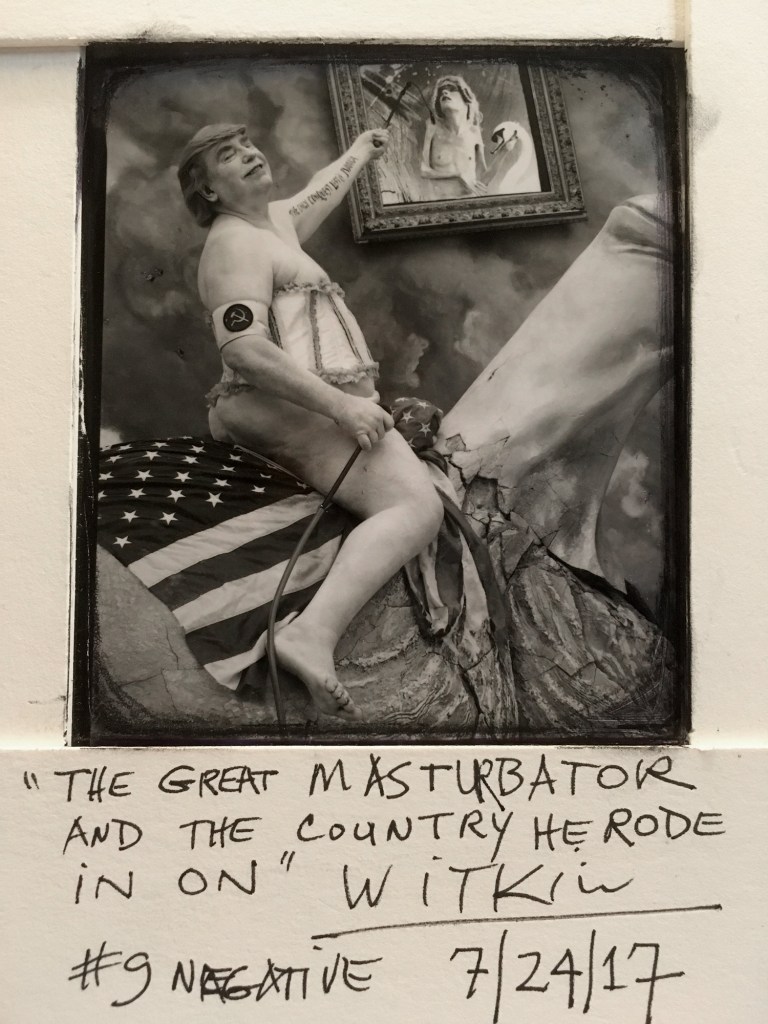 Joel-Peter Witkin (American, b. 1939) 'The Great Masturbator And The Country He Rode In On, New Mexico' 2017 from the exhibition 'Joel-Peter Witkin – Photographs 1980-2016' at William Mora Galleries, Melbourne, August 2017