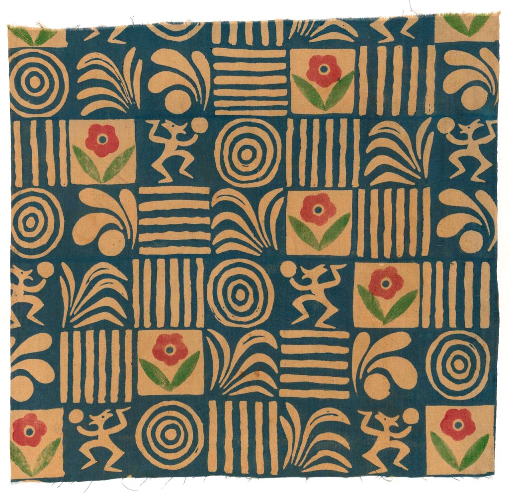 Michael O'Connell designer (England 1898-1976, Australia 1920-37) 'Textile' c. 1933 from the exhibition 'Brave New World: Australia 1930s' at The Ian Potter Centre: NGV Australia, Melbourne, July - Oct, 2017