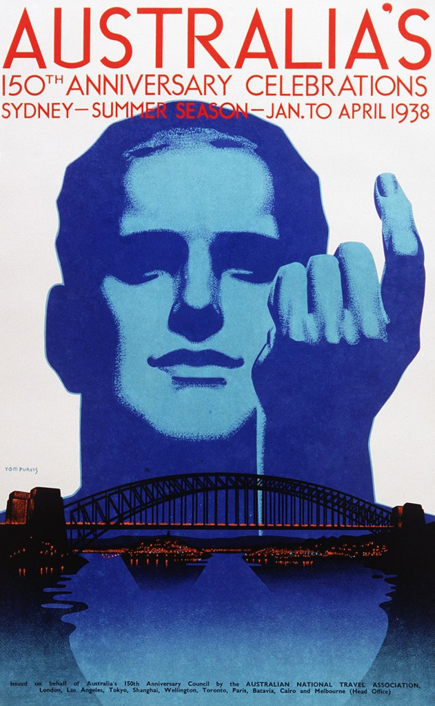 Tom Purvis (England 1888-1959) 'Australia's 150th Anniversary Celebrations' c. 1938