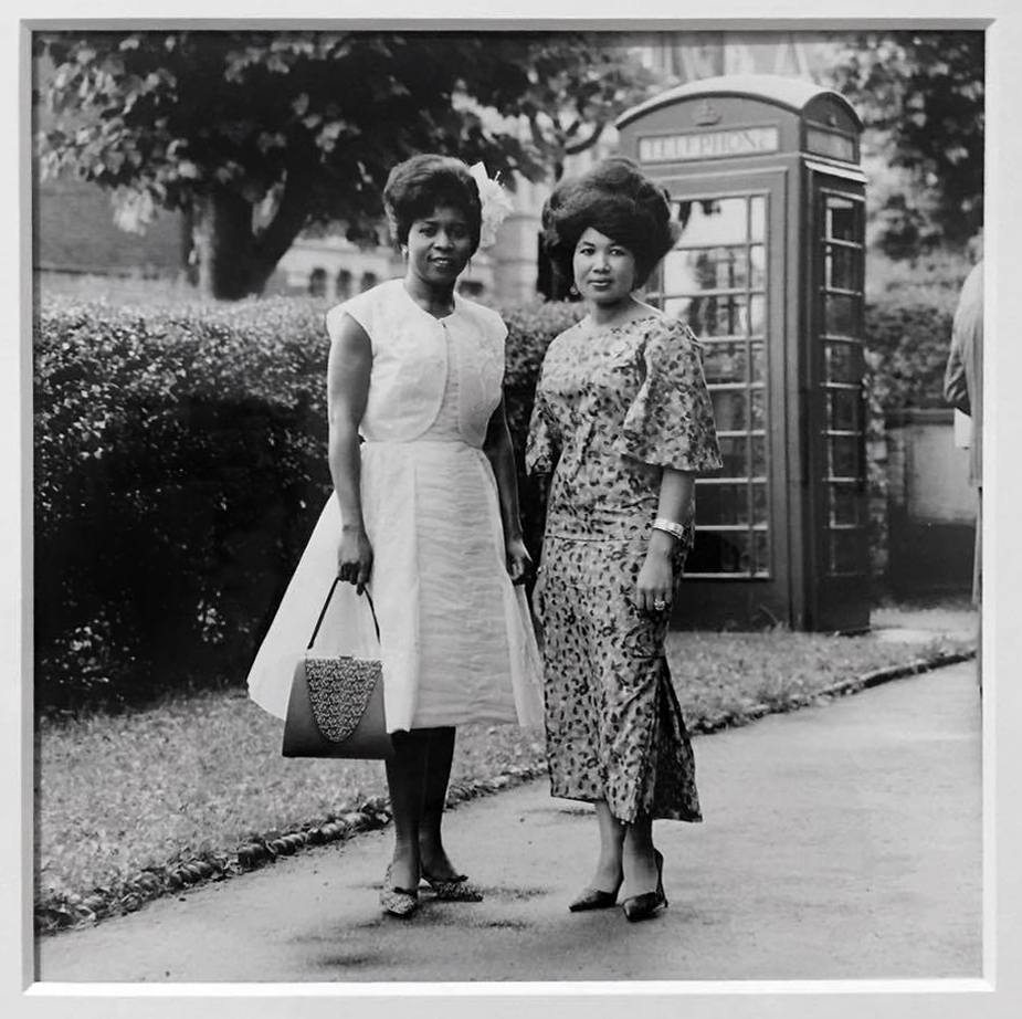 James Barnor (Ghanaian based in London, b. 1929) 'Wedding Guests, London' 1960s, printed 2010 (installation view)