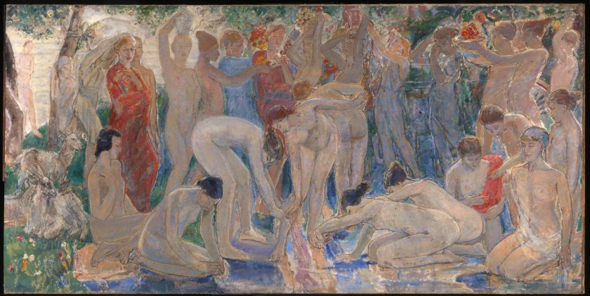 Ethel Walker (1861-1951) 'Decoration: The Excursion of Nausicaa' 1920