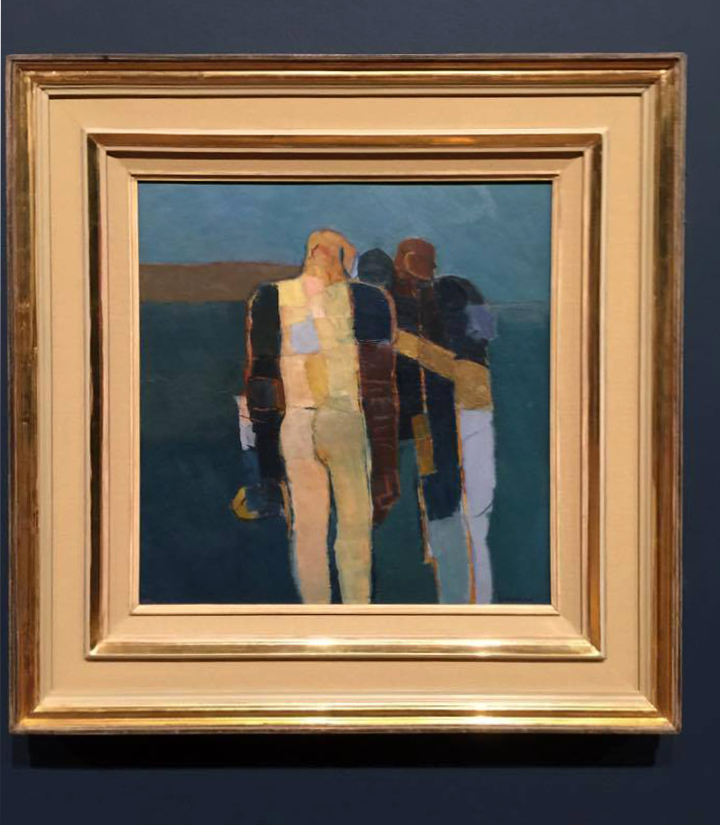 Keith Vaughan (British, 1912-1977) 'Three Figures' 1960-1961 (installation view)