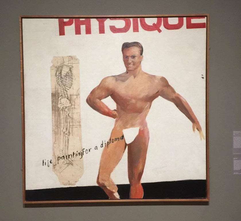 Installation view of David Hockney's 'Life Painting for a Diploma' 1962