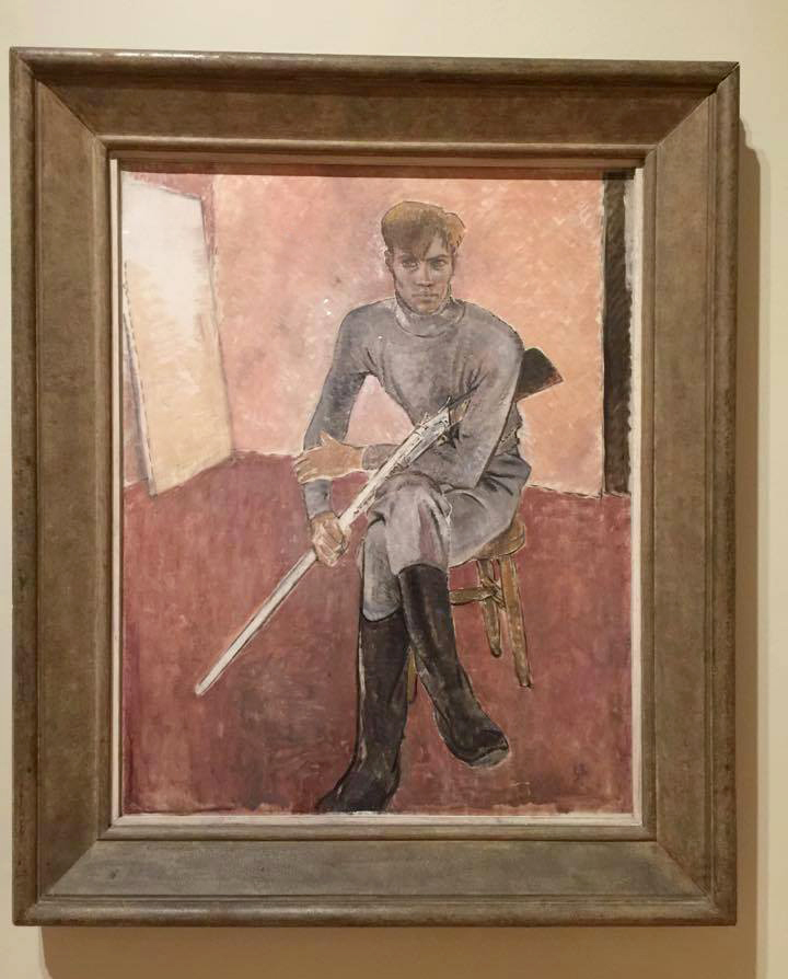 Glyn Warren Philpot (British, 1884-1937) 'Man with a Gun' 1933 (installation view)