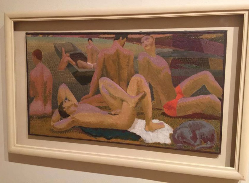 Duncan Grant (1885-1978) 'Bathers by the Pond' (installation view) 1920-21
