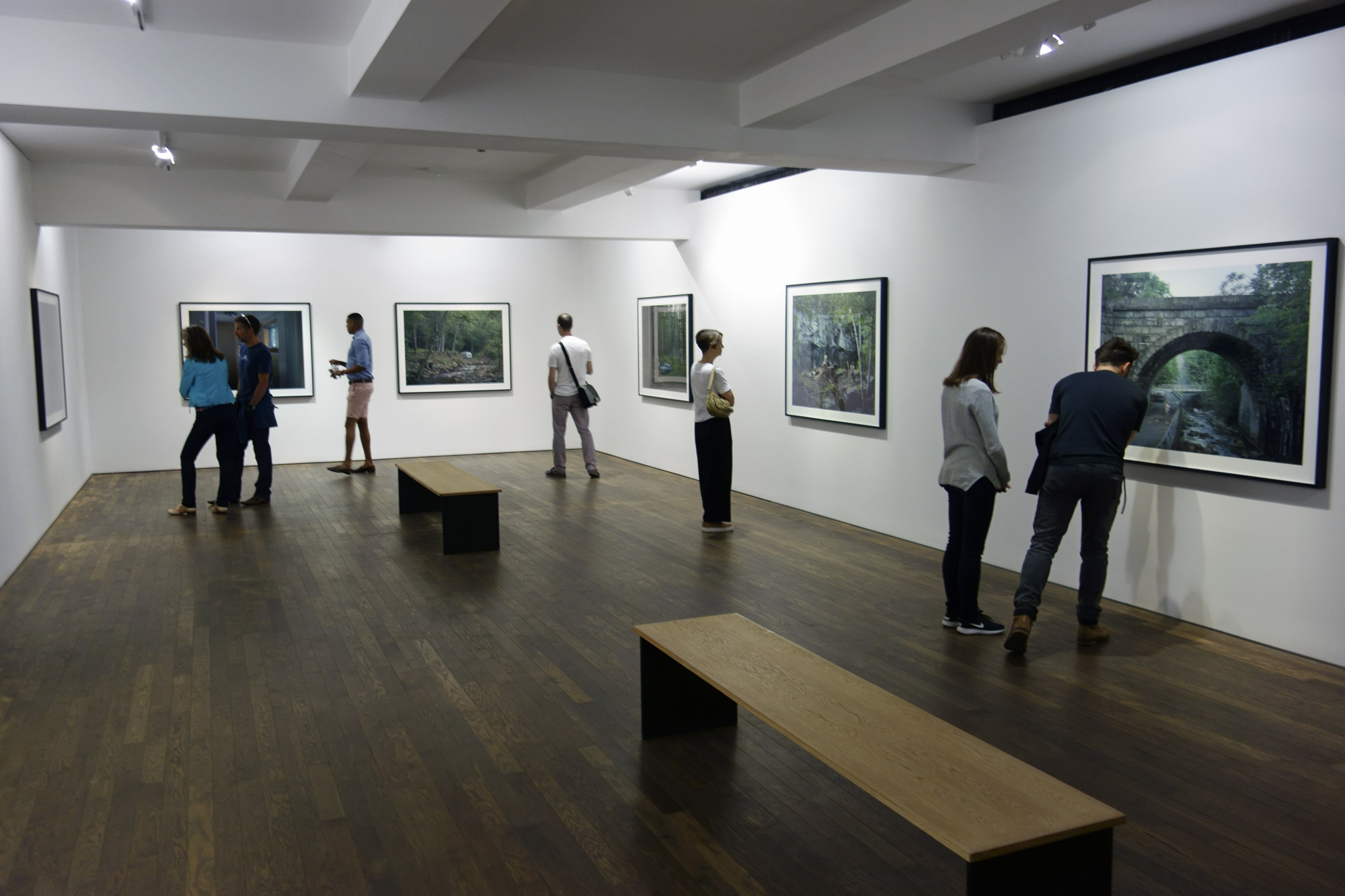 Installation view of Room 3 of 'Gregory Crewdson: Cathedral of the Pines' at The Photographers' Gallery