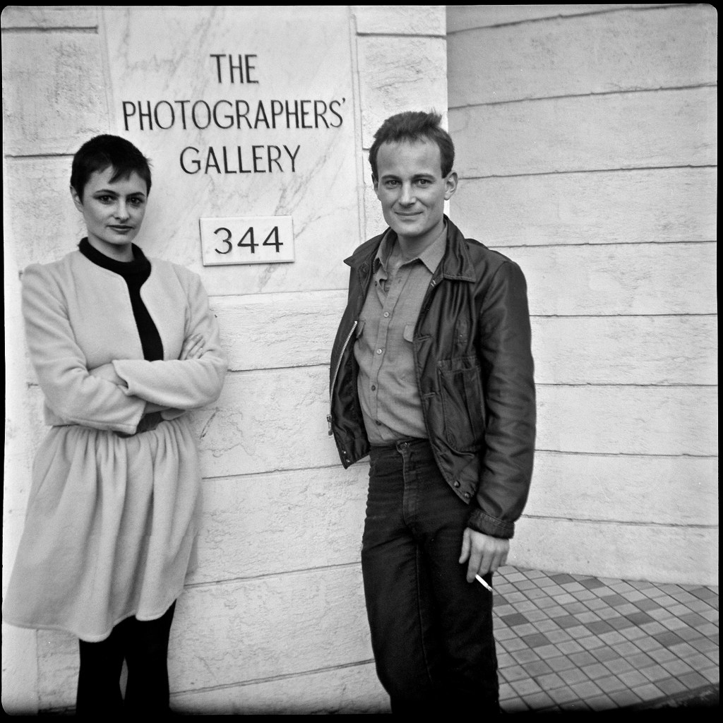 Jeff Busby (Australian, b. 1952) 'Untitled [William Heimerman and friend outside the Photographers Gallery (344)]' c. 1978