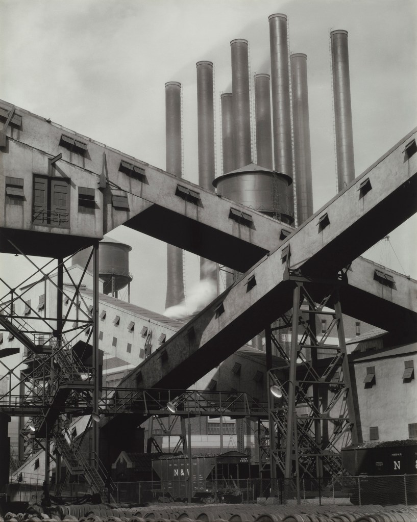 Charles Sheeler (American, 1883-1965) 'Ford Plant - Criss-Crossed Conveyors' 1927