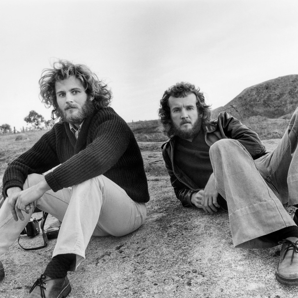 Carol Jerrems (Australian, 1949-1980) 'Untitled [Bill Heimerman and Ian Lobb at the Dog Rocks near Geelong]' 1975