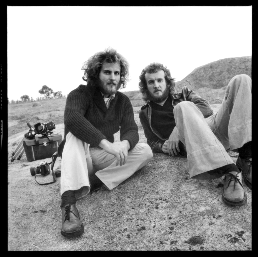 Carol Jerrems (Australian, 1949-1980) 'Untitled [Bill Heimerman and Ian Lobb at the Dog Rocks near Geelong]' 1975