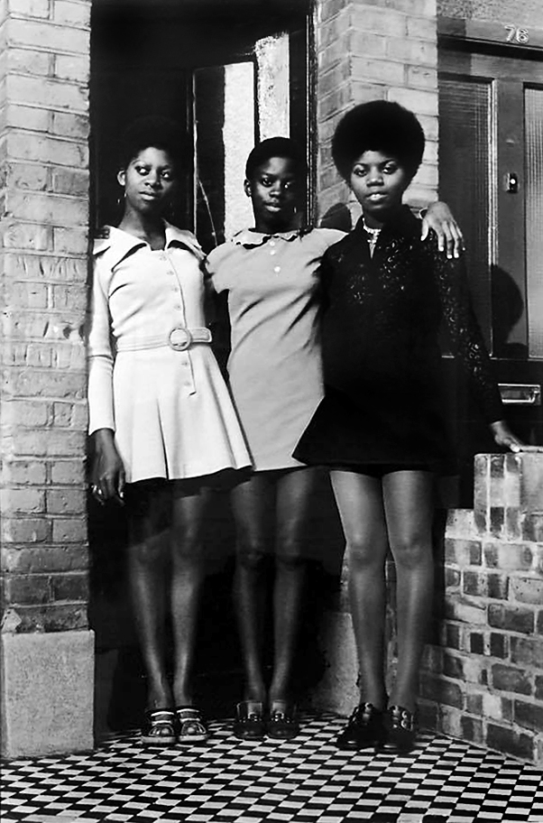 Neil Kenlock (British born Jamaica, b. 1950) 'The Bailey Sisters in Clapham' c. 1970, printed 2010 (installation view)